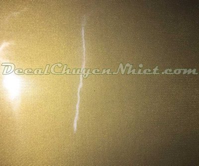 Decal chuyển nhiệt Pháp màu nhũ vàng Light Gold 002 (PU)