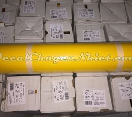 Decal chuyển nhiệt ép áo PVC màu vàng 104 của Pháp
