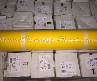 Decal chuyển nhiệt màu vàng ép áo PVC 104 của Pháp