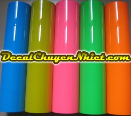 Decal nhiệt màu nổi - Decal PU, PVC mi nơ in áo thun, áo đá banh